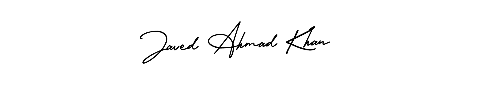 Make a beautiful signature design for name Javed Ahmad Khan. With this signature (AmerikaSignatureDemo-Regular) style, you can create a handwritten signature for free. Javed Ahmad Khan signature style 3 images and pictures png