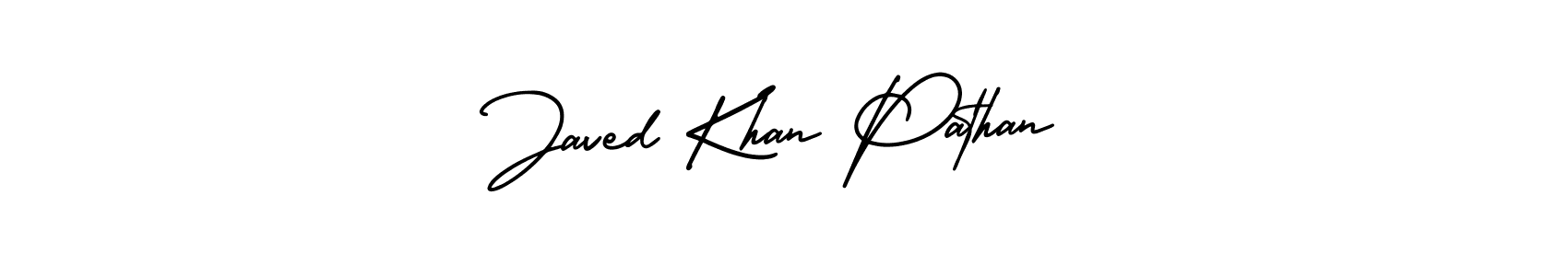 Javed Khan Pathan stylish signature style. Best Handwritten Sign (AmerikaSignatureDemo-Regular) for my name. Handwritten Signature Collection Ideas for my name Javed Khan Pathan. Javed Khan Pathan signature style 3 images and pictures png