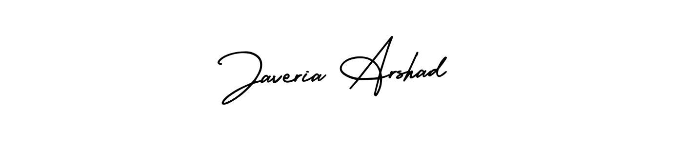 Make a beautiful signature design for name Javeria Arshad. With this signature (AmerikaSignatureDemo-Regular) style, you can create a handwritten signature for free. Javeria Arshad signature style 3 images and pictures png
