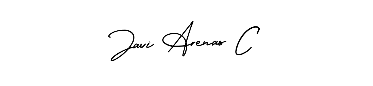 Use a signature maker to create a handwritten signature online. With this signature software, you can design (AmerikaSignatureDemo-Regular) your own signature for name Javi Arenas C. Javi Arenas C signature style 3 images and pictures png