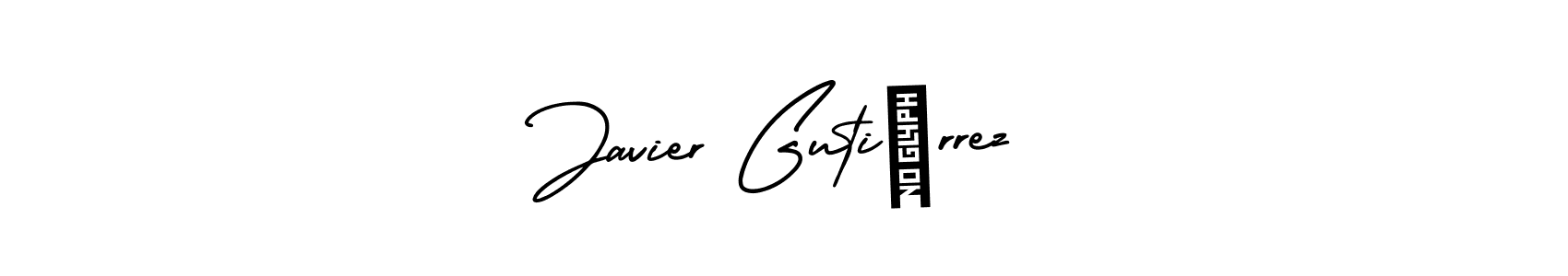 Create a beautiful signature design for name Javier Gutiérrez. With this signature (AmerikaSignatureDemo-Regular) fonts, you can make a handwritten signature for free. Javier Gutiérrez signature style 3 images and pictures png