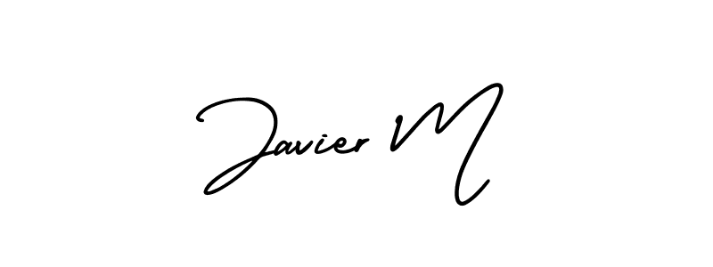 How to make Javier M signature? AmerikaSignatureDemo-Regular is a professional autograph style. Create handwritten signature for Javier M name. Javier M signature style 3 images and pictures png