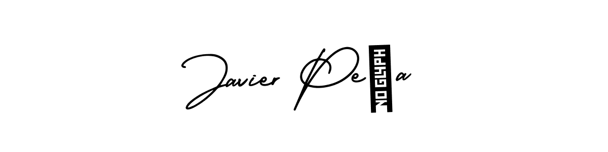 How to make Javier Peña name signature. Use AmerikaSignatureDemo-Regular style for creating short signs online. This is the latest handwritten sign. Javier Peña signature style 3 images and pictures png