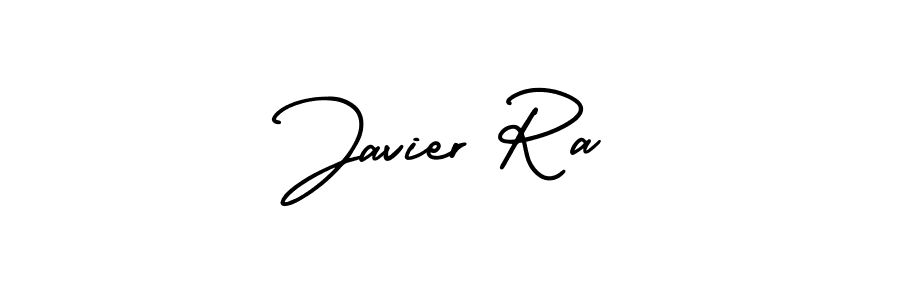 It looks lik you need a new signature style for name Javier Ra. Design unique handwritten (AmerikaSignatureDemo-Regular) signature with our free signature maker in just a few clicks. Javier Ra signature style 3 images and pictures png