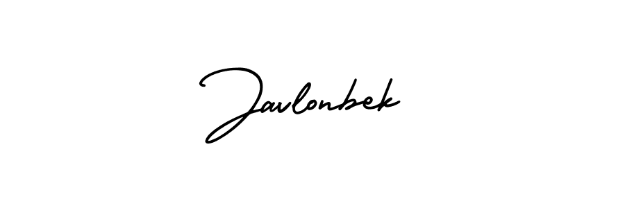 Also You can easily find your signature by using the search form. We will create Javlonbek name handwritten signature images for you free of cost using AmerikaSignatureDemo-Regular sign style. Javlonbek signature style 3 images and pictures png