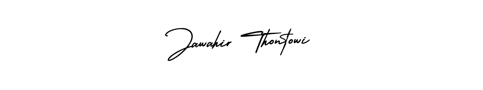 How to Draw Jawahir Thontowi signature style? AmerikaSignatureDemo-Regular is a latest design signature styles for name Jawahir Thontowi. Jawahir Thontowi signature style 3 images and pictures png