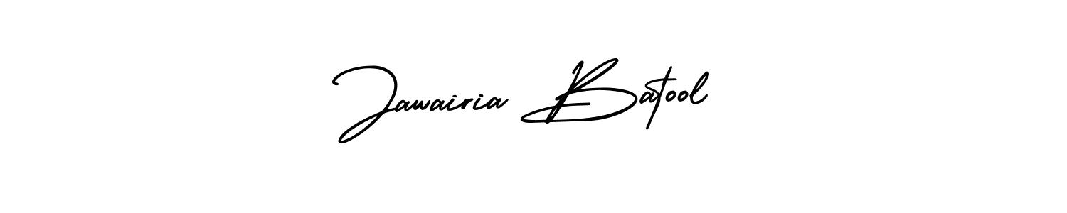 Use a signature maker to create a handwritten signature online. With this signature software, you can design (AmerikaSignatureDemo-Regular) your own signature for name Jawairia Batool. Jawairia Batool signature style 3 images and pictures png