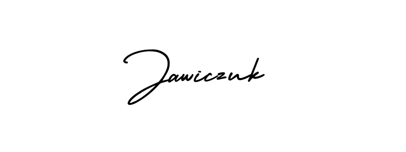 The best way (AmerikaSignatureDemo-Regular) to make a short signature is to pick only two or three words in your name. The name Jawiczuk include a total of six letters. For converting this name. Jawiczuk signature style 3 images and pictures png