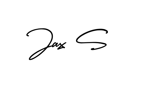 Use a signature maker to create a handwritten signature online. With this signature software, you can design (AmerikaSignatureDemo-Regular) your own signature for name Jax S. Jax S signature style 3 images and pictures png