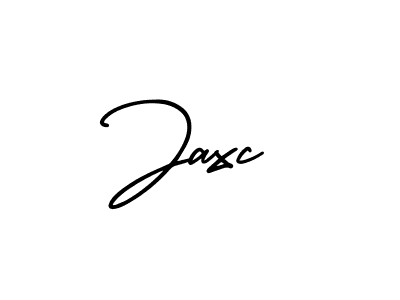 How to make Jaxc name signature. Use AmerikaSignatureDemo-Regular style for creating short signs online. This is the latest handwritten sign. Jaxc signature style 3 images and pictures png