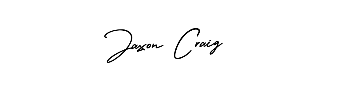 The best way (AmerikaSignatureDemo-Regular) to make a short signature is to pick only two or three words in your name. The name Jaxon Craig include a total of six letters. For converting this name. Jaxon Craig signature style 3 images and pictures png