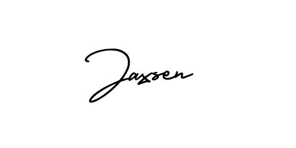 This is the best signature style for the Jaxsen name. Also you like these signature font (AmerikaSignatureDemo-Regular). Mix name signature. Jaxsen signature style 3 images and pictures png