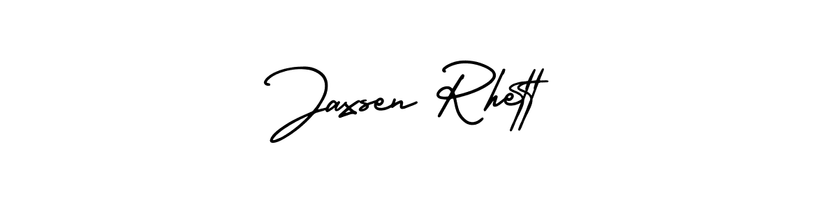 Also You can easily find your signature by using the search form. We will create Jaxsen Rhett name handwritten signature images for you free of cost using AmerikaSignatureDemo-Regular sign style. Jaxsen Rhett signature style 3 images and pictures png