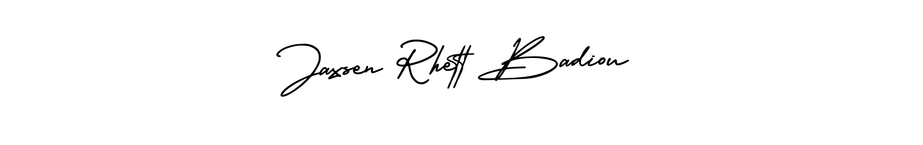 Check out images of Autograph of Jaxsen Rhett Badiou name. Actor Jaxsen Rhett Badiou Signature Style. AmerikaSignatureDemo-Regular is a professional sign style online. Jaxsen Rhett Badiou signature style 3 images and pictures png