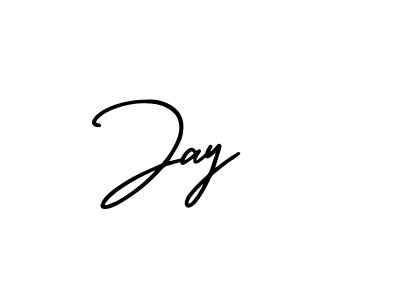 The best way (AmerikaSignatureDemo-Regular) to make a short signature is to pick only two or three words in your name. The name Jay  include a total of six letters. For converting this name. Jay  signature style 3 images and pictures png