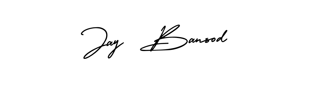 Also You can easily find your signature by using the search form. We will create Jay  Bansod name handwritten signature images for you free of cost using AmerikaSignatureDemo-Regular sign style. Jay  Bansod signature style 3 images and pictures png