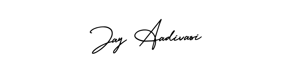 Make a beautiful signature design for name Jay Aadivasi. With this signature (AmerikaSignatureDemo-Regular) style, you can create a handwritten signature for free. Jay Aadivasi signature style 3 images and pictures png