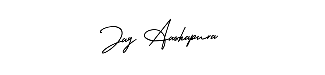 if you are searching for the best signature style for your name Jay Aashapura. so please give up your signature search. here we have designed multiple signature styles  using AmerikaSignatureDemo-Regular. Jay Aashapura signature style 3 images and pictures png