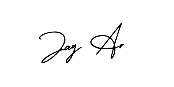Jay Ar stylish signature style. Best Handwritten Sign (AmerikaSignatureDemo-Regular) for my name. Handwritten Signature Collection Ideas for my name Jay Ar. Jay Ar signature style 3 images and pictures png