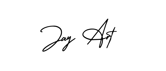 Use a signature maker to create a handwritten signature online. With this signature software, you can design (AmerikaSignatureDemo-Regular) your own signature for name Jay Art. Jay Art signature style 3 images and pictures png