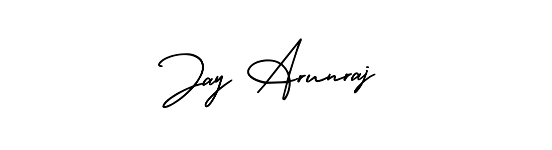 Design your own signature with our free online signature maker. With this signature software, you can create a handwritten (AmerikaSignatureDemo-Regular) signature for name Jay Arunraj. Jay Arunraj signature style 3 images and pictures png