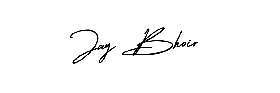 This is the best signature style for the Jay Bhoir name. Also you like these signature font (AmerikaSignatureDemo-Regular). Mix name signature. Jay Bhoir signature style 3 images and pictures png