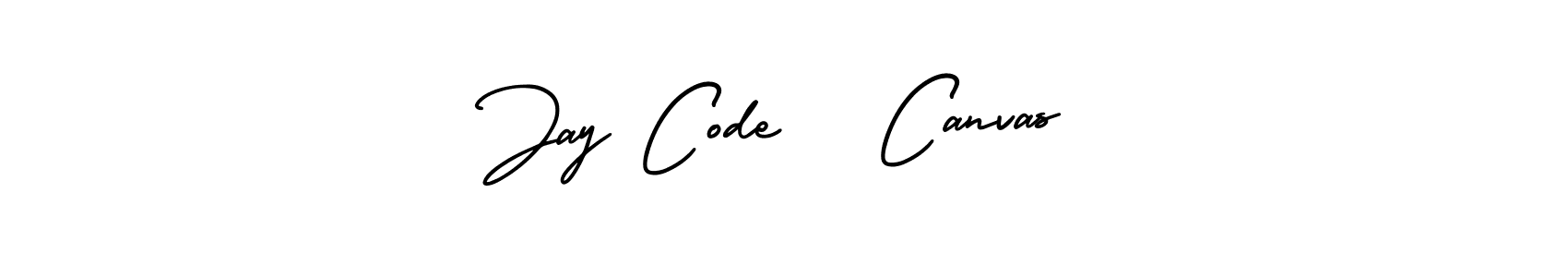 Also You can easily find your signature by using the search form. We will create Jay Code   Canvas name handwritten signature images for you free of cost using AmerikaSignatureDemo-Regular sign style. Jay Code   Canvas signature style 3 images and pictures png