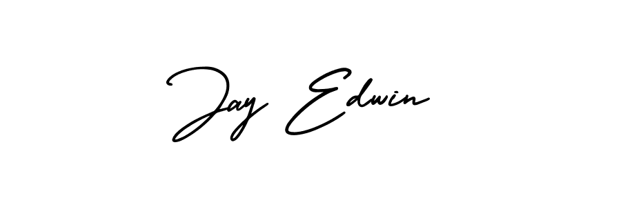 Jay Edwin stylish signature style. Best Handwritten Sign (AmerikaSignatureDemo-Regular) for my name. Handwritten Signature Collection Ideas for my name Jay Edwin. Jay Edwin signature style 3 images and pictures png