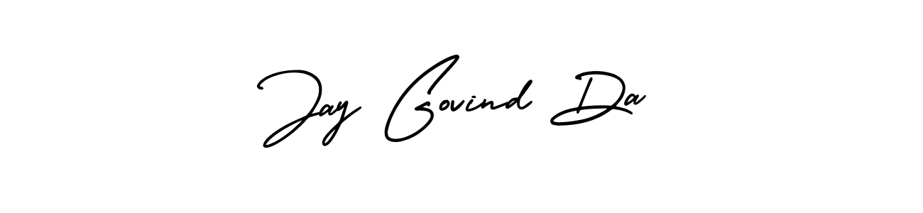 Jay Govind Da stylish signature style. Best Handwritten Sign (AmerikaSignatureDemo-Regular) for my name. Handwritten Signature Collection Ideas for my name Jay Govind Da. Jay Govind Da signature style 3 images and pictures png