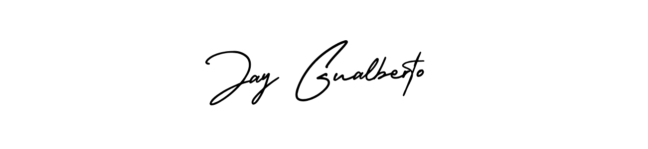 Make a beautiful signature design for name Jay Gualberto. Use this online signature maker to create a handwritten signature for free. Jay Gualberto signature style 3 images and pictures png
