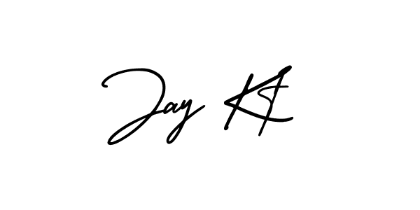 How to make Jay Kt name signature. Use AmerikaSignatureDemo-Regular style for creating short signs online. This is the latest handwritten sign. Jay Kt signature style 3 images and pictures png