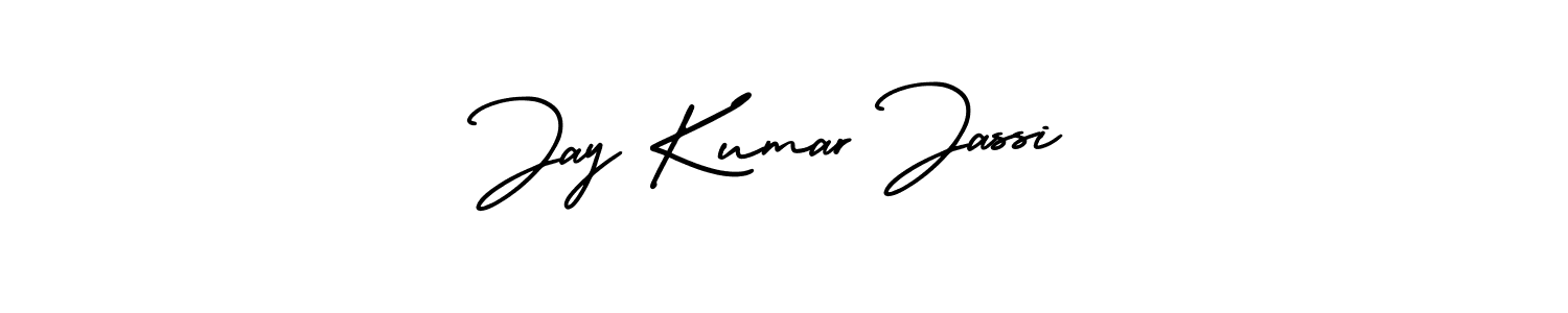 How to make Jay Kumar Jassi name signature. Use AmerikaSignatureDemo-Regular style for creating short signs online. This is the latest handwritten sign. Jay Kumar Jassi signature style 3 images and pictures png