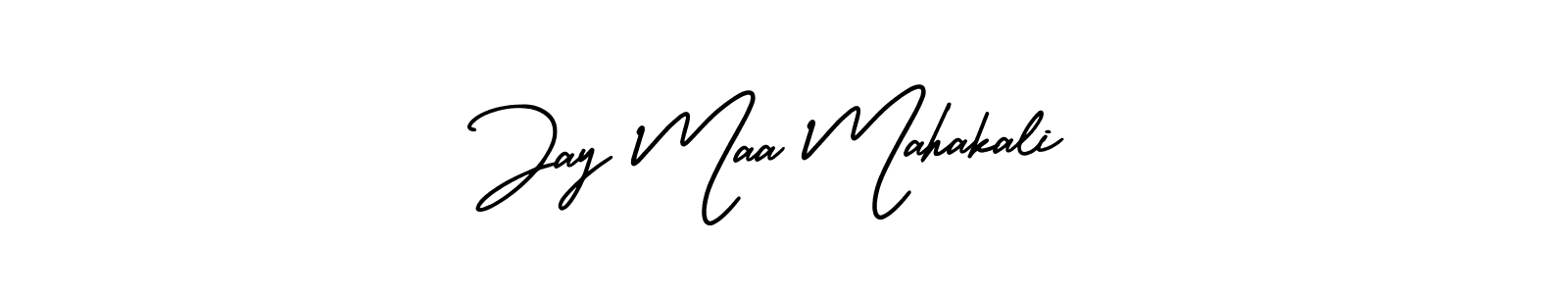 Also You can easily find your signature by using the search form. We will create Jay Maa Mahakali name handwritten signature images for you free of cost using AmerikaSignatureDemo-Regular sign style. Jay Maa Mahakali signature style 3 images and pictures png