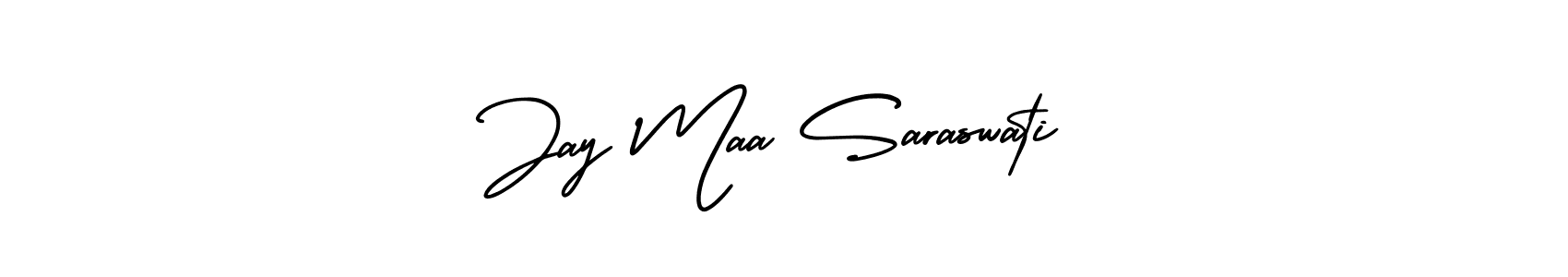 How to make Jay Maa Saraswati signature? AmerikaSignatureDemo-Regular is a professional autograph style. Create handwritten signature for Jay Maa Saraswati name. Jay Maa Saraswati signature style 3 images and pictures png