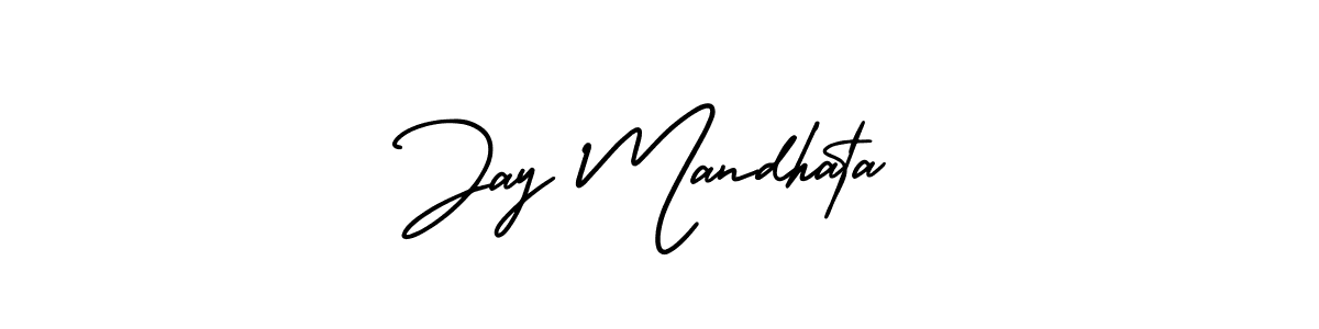 Make a beautiful signature design for name Jay Mandhata. Use this online signature maker to create a handwritten signature for free. Jay Mandhata signature style 3 images and pictures png