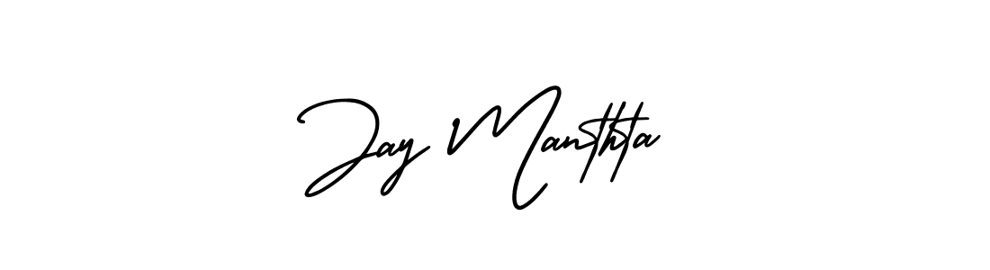 How to make Jay Manthta signature? AmerikaSignatureDemo-Regular is a professional autograph style. Create handwritten signature for Jay Manthta name. Jay Manthta signature style 3 images and pictures png