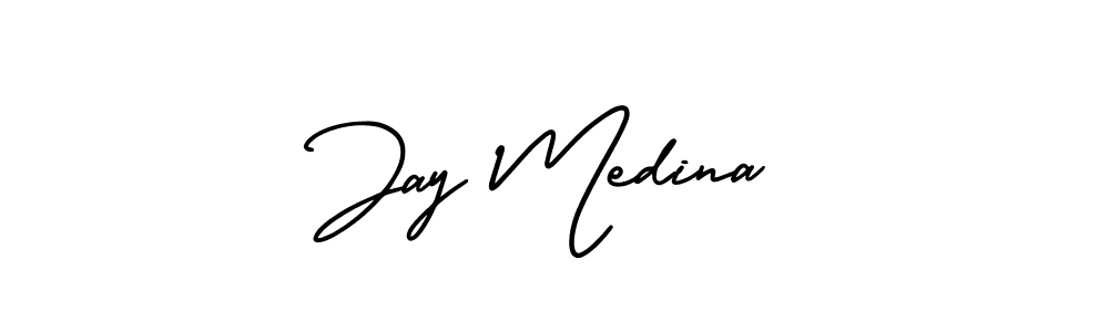 Create a beautiful signature design for name Jay Medina. With this signature (AmerikaSignatureDemo-Regular) fonts, you can make a handwritten signature for free. Jay Medina signature style 3 images and pictures png