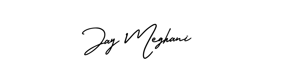 Make a short Jay Meghani signature style. Manage your documents anywhere anytime using AmerikaSignatureDemo-Regular. Create and add eSignatures, submit forms, share and send files easily. Jay Meghani signature style 3 images and pictures png