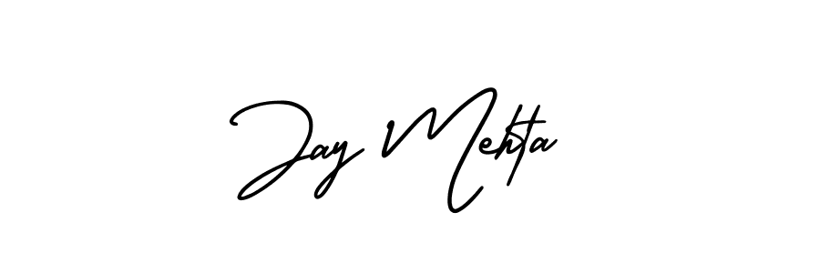 Use a signature maker to create a handwritten signature online. With this signature software, you can design (AmerikaSignatureDemo-Regular) your own signature for name Jay Mehta. Jay Mehta signature style 3 images and pictures png