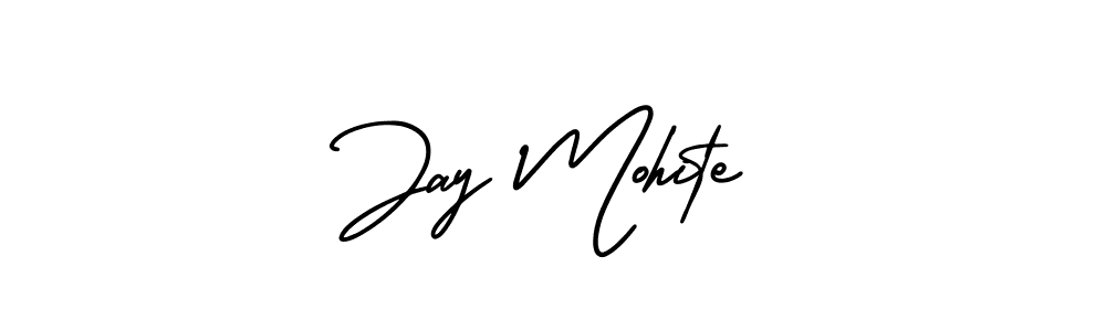 AmerikaSignatureDemo-Regular is a professional signature style that is perfect for those who want to add a touch of class to their signature. It is also a great choice for those who want to make their signature more unique. Get Jay Mohite name to fancy signature for free. Jay Mohite signature style 3 images and pictures png