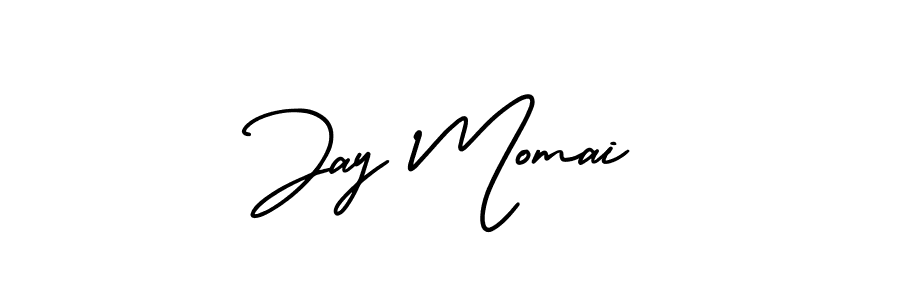 Create a beautiful signature design for name Jay Momai. With this signature (AmerikaSignatureDemo-Regular) fonts, you can make a handwritten signature for free. Jay Momai signature style 3 images and pictures png