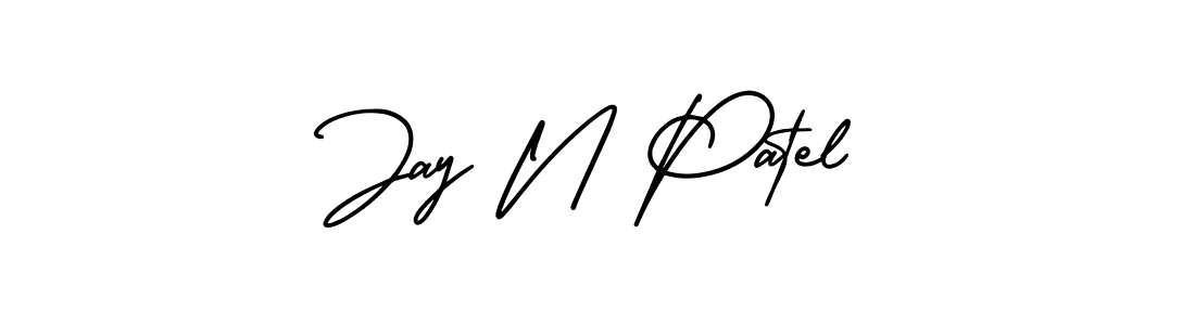 How to make Jay N Patel signature? AmerikaSignatureDemo-Regular is a professional autograph style. Create handwritten signature for Jay N Patel name. Jay N Patel signature style 3 images and pictures png