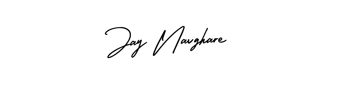 Use a signature maker to create a handwritten signature online. With this signature software, you can design (AmerikaSignatureDemo-Regular) your own signature for name Jay Navghare. Jay Navghare signature style 3 images and pictures png