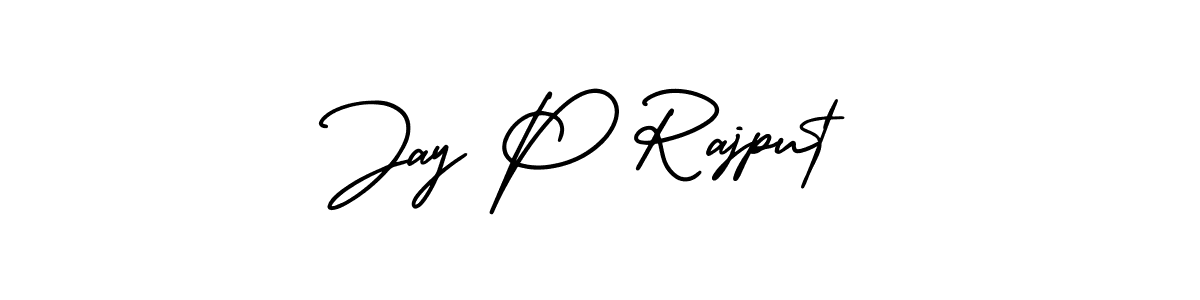 Also You can easily find your signature by using the search form. We will create Jay P Rajput name handwritten signature images for you free of cost using AmerikaSignatureDemo-Regular sign style. Jay P Rajput signature style 3 images and pictures png