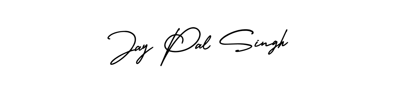 The best way (AmerikaSignatureDemo-Regular) to make a short signature is to pick only two or three words in your name. The name Jay Pal Singh include a total of six letters. For converting this name. Jay Pal Singh signature style 3 images and pictures png