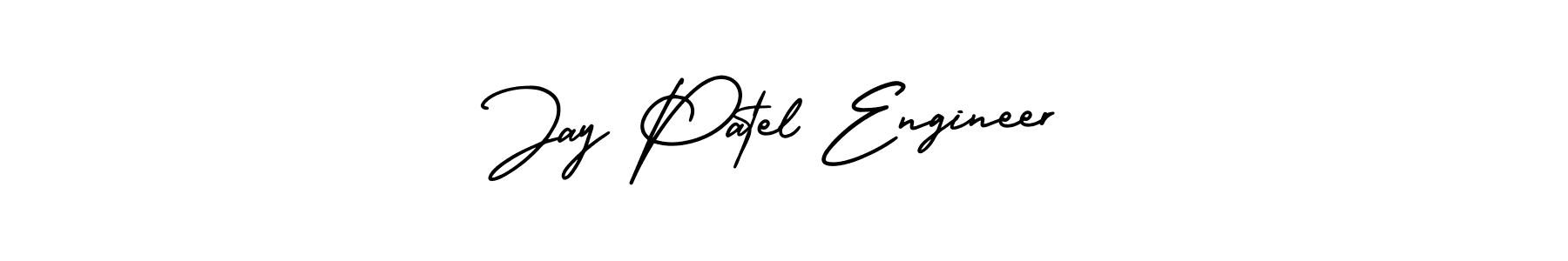 This is the best signature style for the Jay Patel Engineer name. Also you like these signature font (AmerikaSignatureDemo-Regular). Mix name signature. Jay Patel Engineer signature style 3 images and pictures png