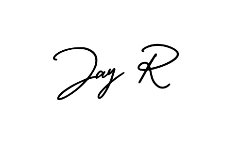 The best way (AmerikaSignatureDemo-Regular) to make a short signature is to pick only two or three words in your name. The name Jay R include a total of six letters. For converting this name. Jay R signature style 3 images and pictures png