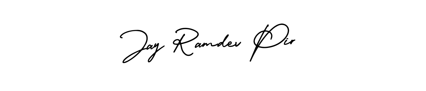 Design your own signature with our free online signature maker. With this signature software, you can create a handwritten (AmerikaSignatureDemo-Regular) signature for name Jay Ramdev Pir. Jay Ramdev Pir signature style 3 images and pictures png