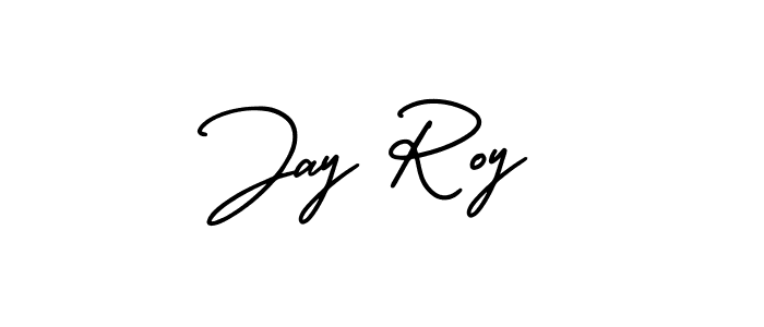 Use a signature maker to create a handwritten signature online. With this signature software, you can design (AmerikaSignatureDemo-Regular) your own signature for name Jay Roy. Jay Roy signature style 3 images and pictures png