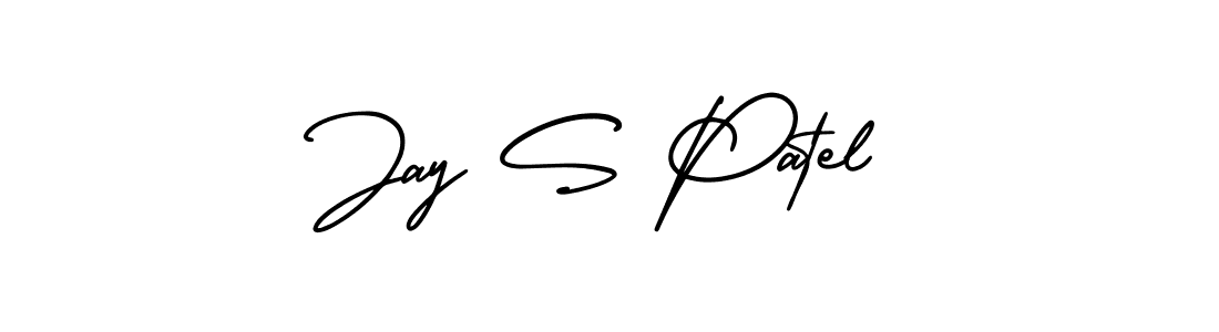 Make a beautiful signature design for name Jay S Patel. With this signature (AmerikaSignatureDemo-Regular) style, you can create a handwritten signature for free. Jay S Patel signature style 3 images and pictures png